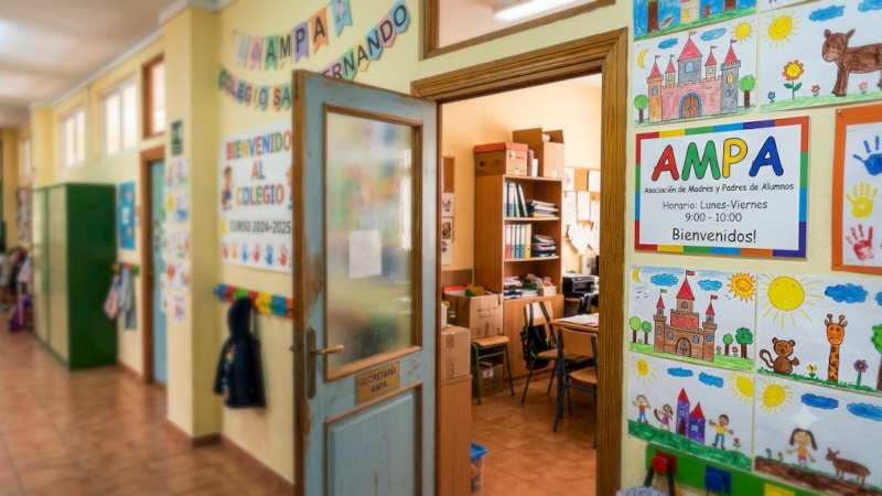 Imagen de sede del AMPA. Generada por IA.