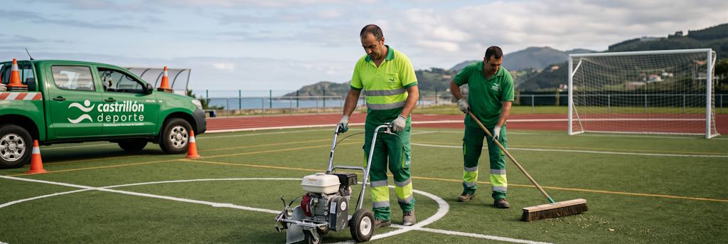 Operarios de deportes (imagen generada por IA)