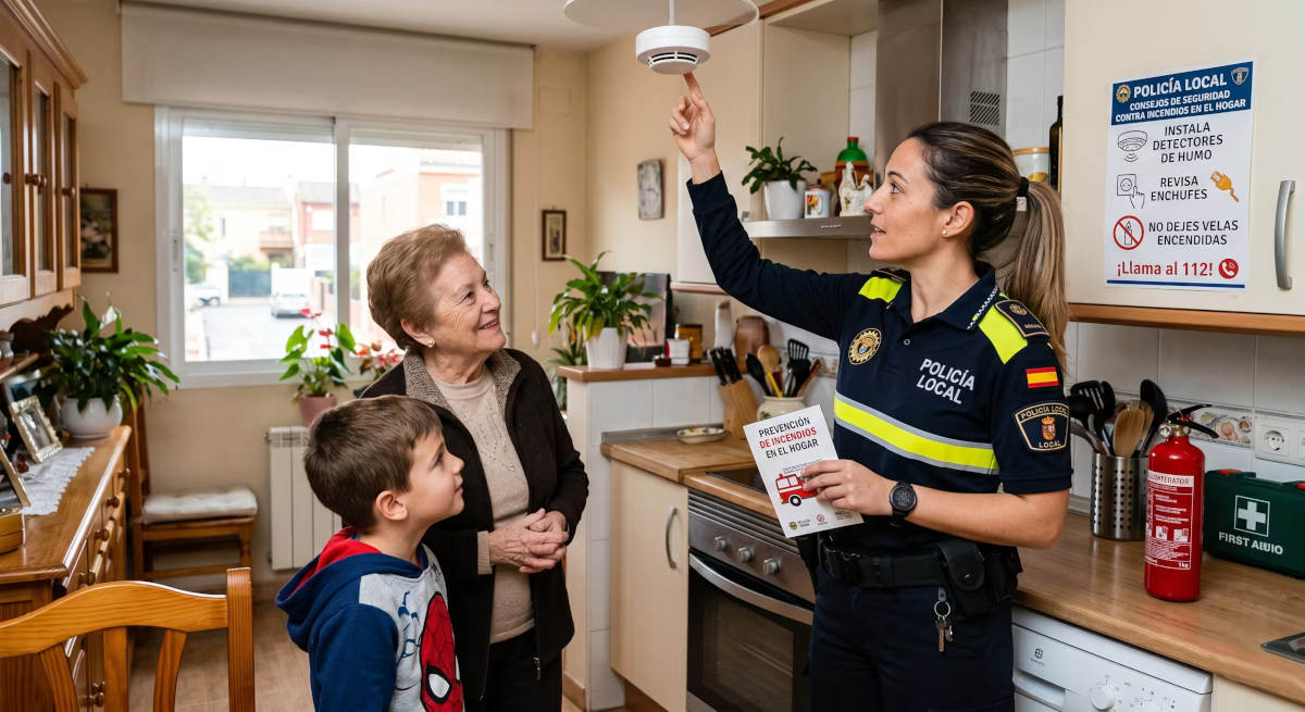 Prevención de incendios - Imagen generada por IA