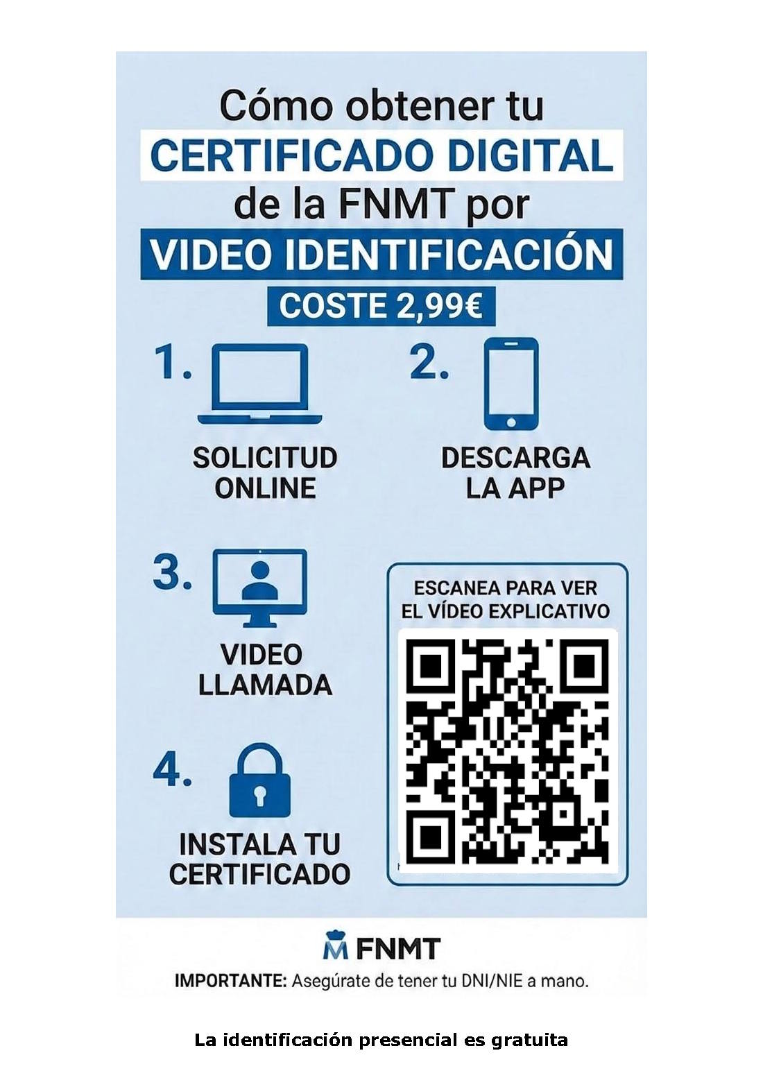 Obtención Certificado FNMT